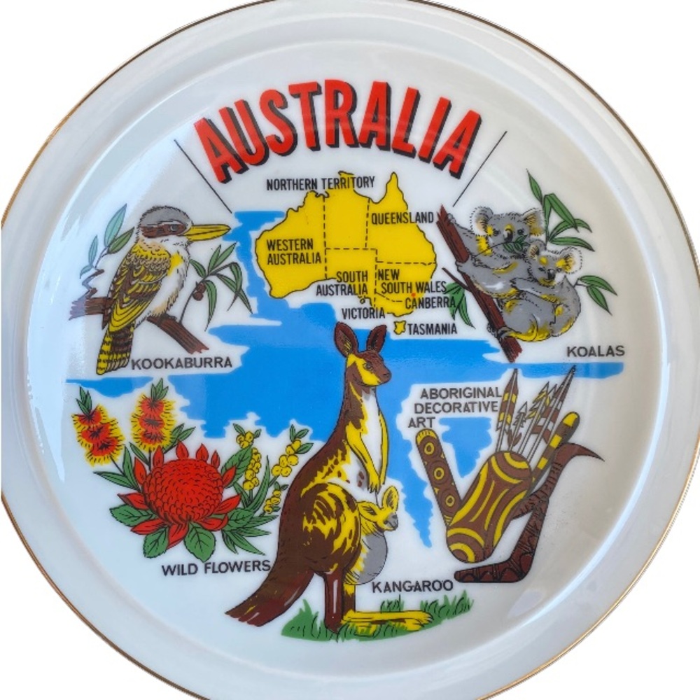 Vintage Australia Souvenirs Plate